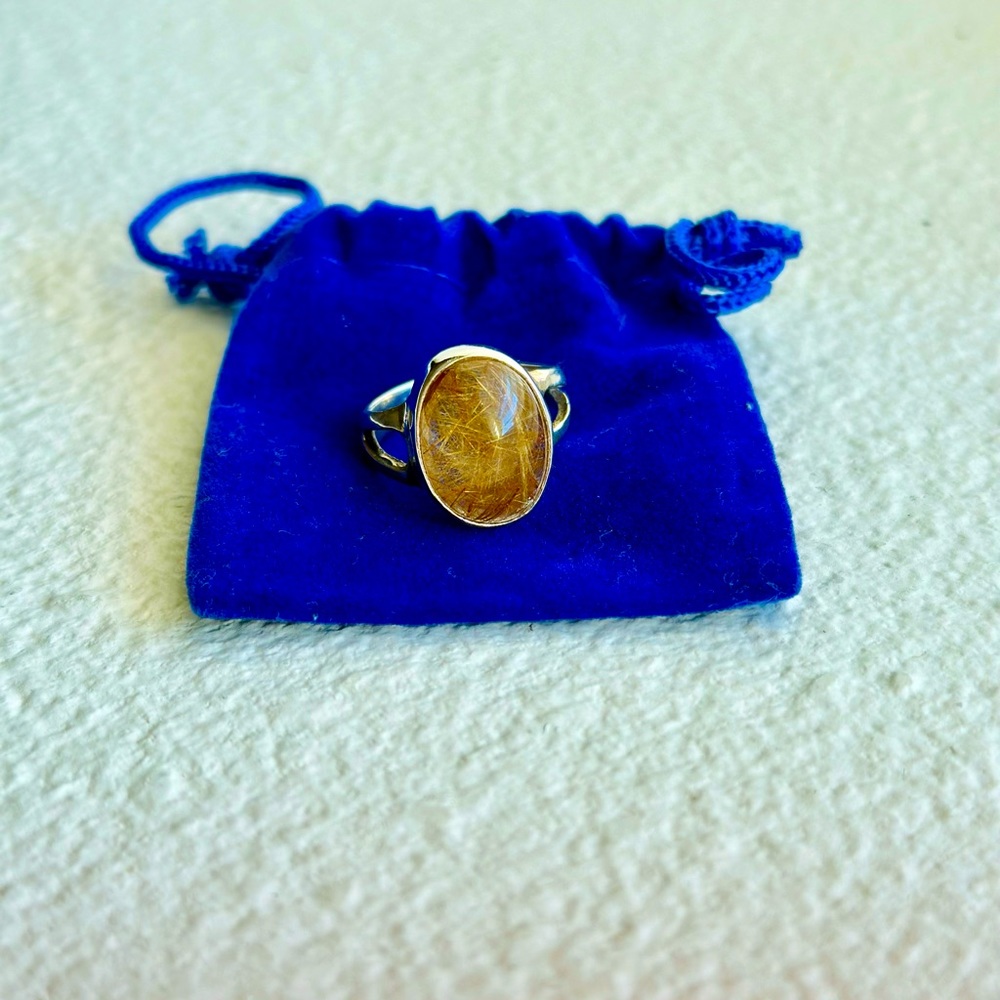 Village Silversmith Rutilated Quartz Ring